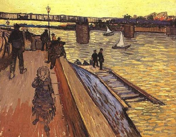 Vincent Van Gogh The Bridge at Trinquetaille France oil painting art